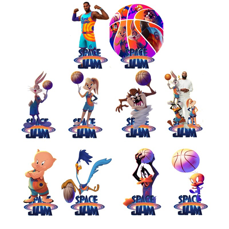 space jam kit decoração de festa infantil 10 display de 20cm Shopee