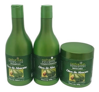 6 Kit Cabelos Cacheados Abacate 500ml Naturiun