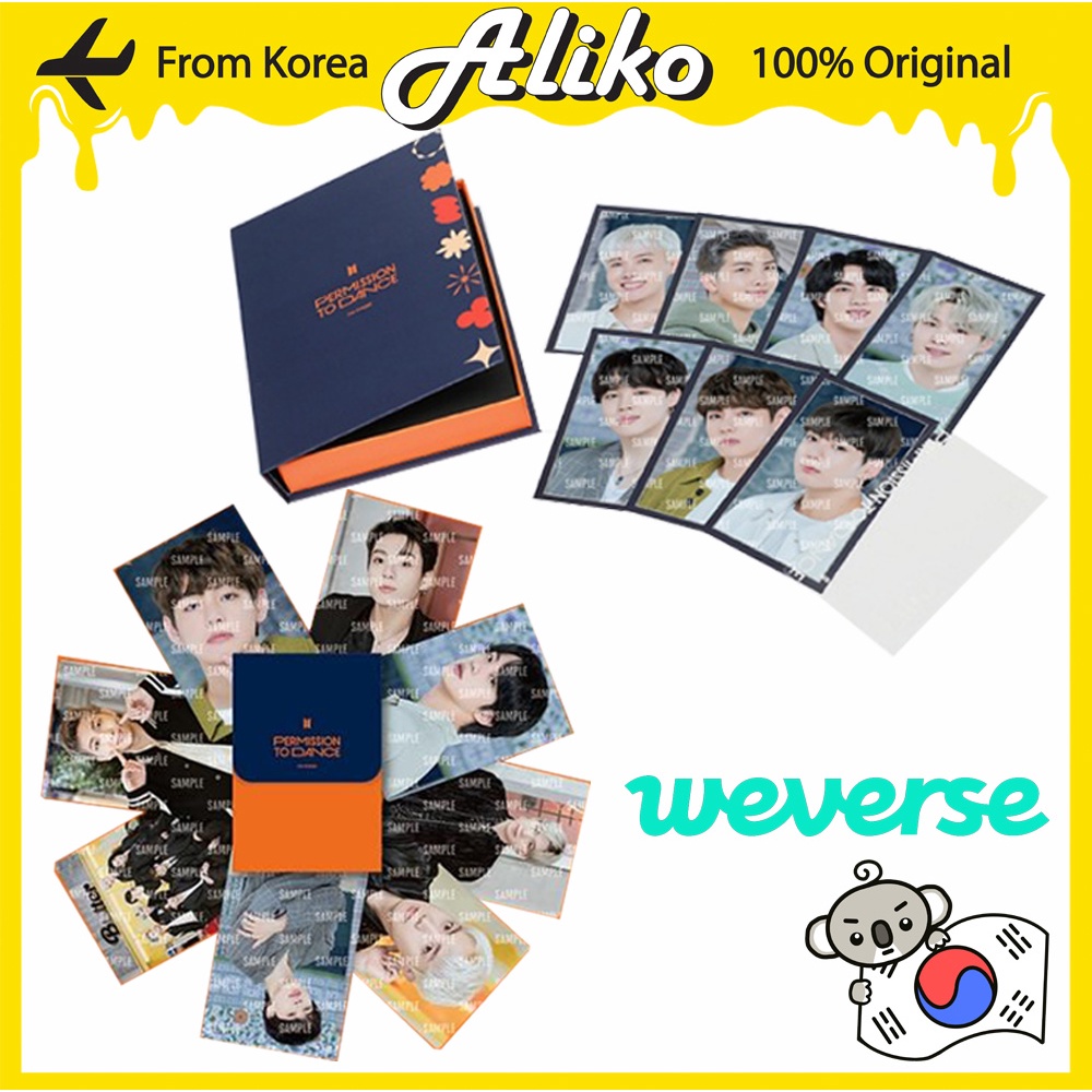 WEVERSE] BTS Permission to Dance - Mini Photo Card / Message Photo