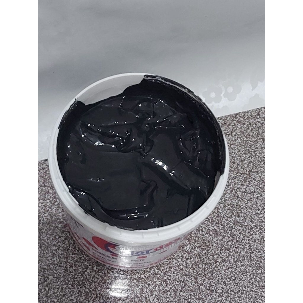 Tinta Tecido Hidrocolor Colordex Preto 1kg Silk Screen E Serigrafia estampa