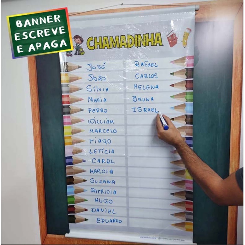 Banner Chamadinha, Tempo, Calendário, Partes do Corpo - Loja PlimShop