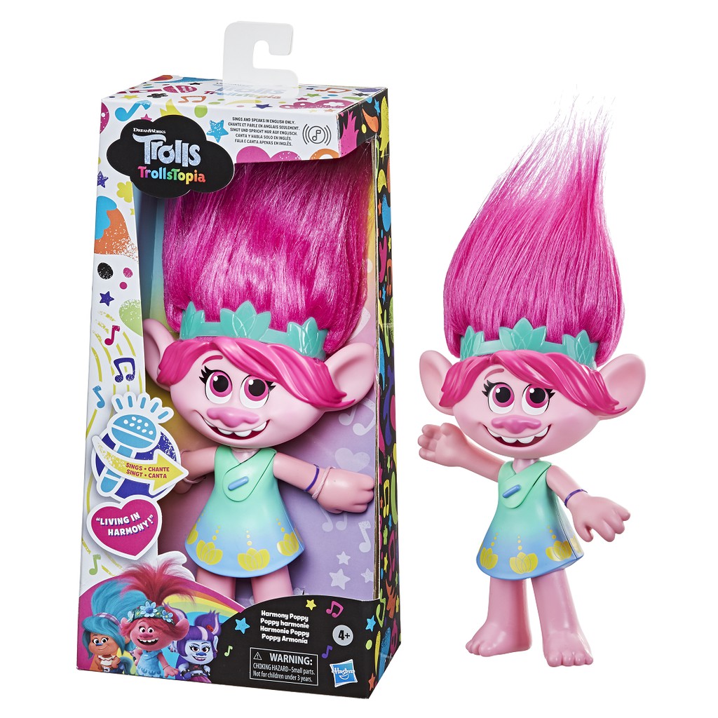 Boneca Trolls Poppy Cantora Pop Hasbro E7219 - Loja de Brinquedos