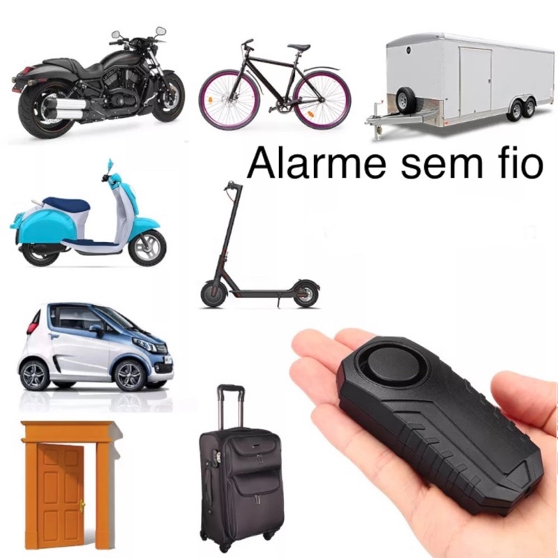 Alarme de Bicicleta Alarme de Motocicleta com Controle Remoto ZMDECQNA