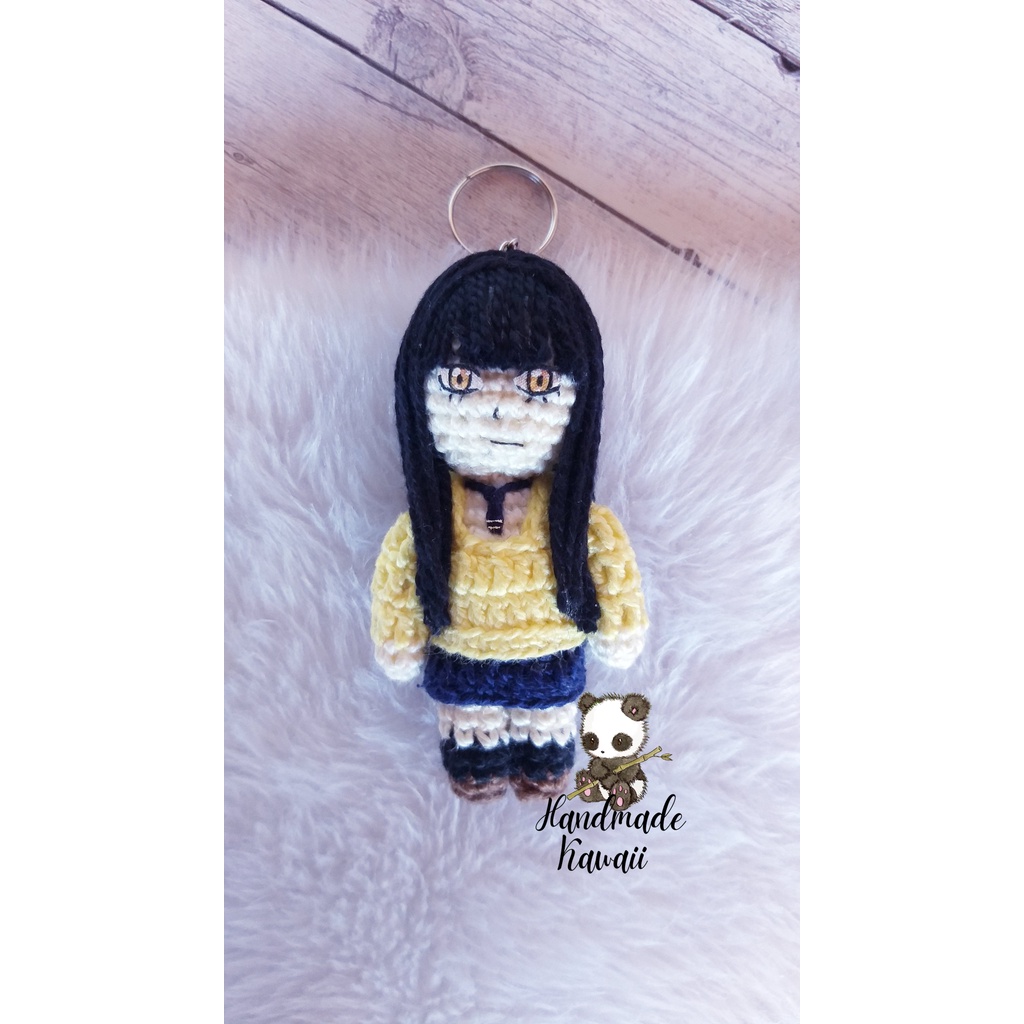 Chaveiro Miko Yotsuya de Mieruko-chan em amigurumi 100% Algodão ...