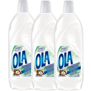 Kit com 3 Lava Roupas Ola Coco 1L Cada em Oferta na Shopee
