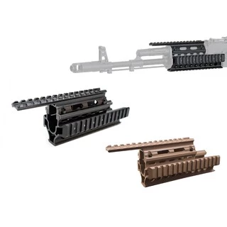 Handguard quad rail - guarda mão para Ak - trilho superior estendido - metal