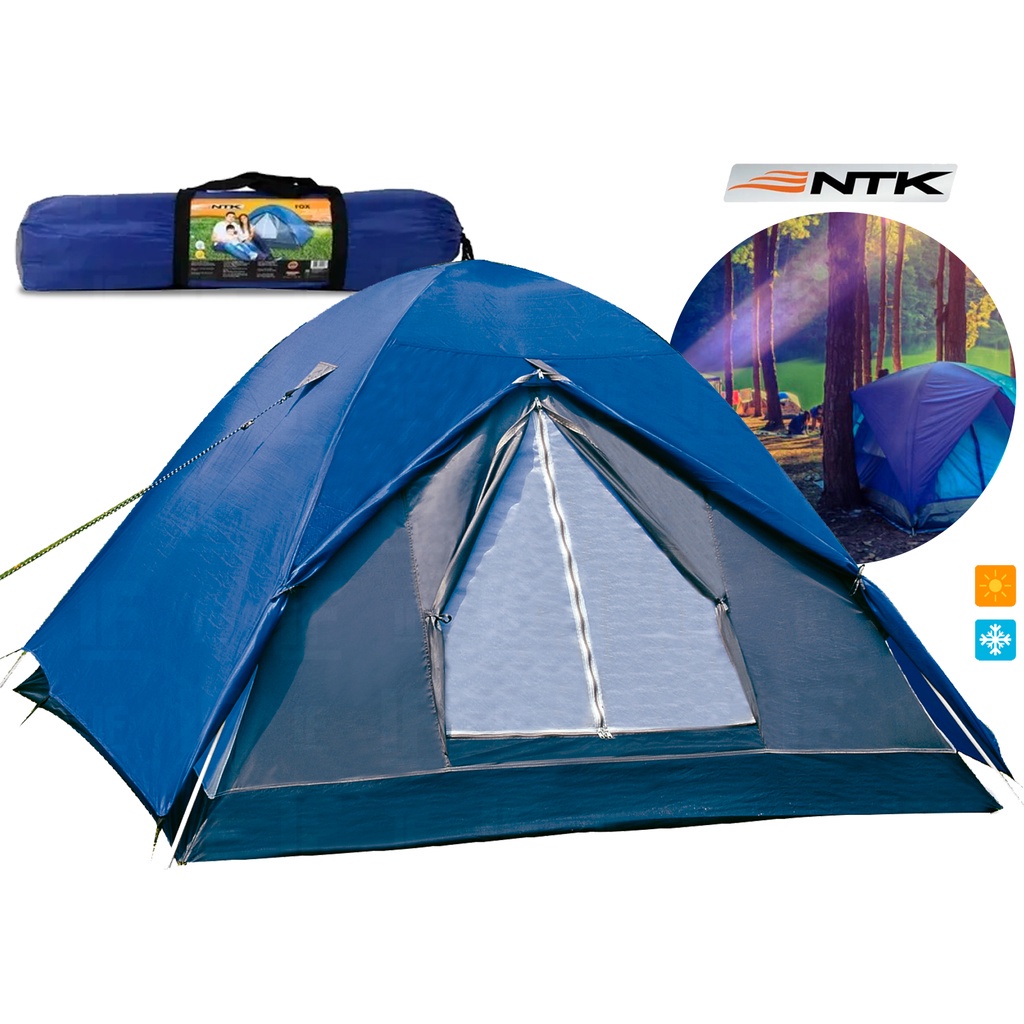 Barraca Camping Fox 3/4 Pessoas Nautika | Shopee Brasil
