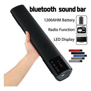 Caixa de som Soundbar tv Rádio Relógio Bluetooth
