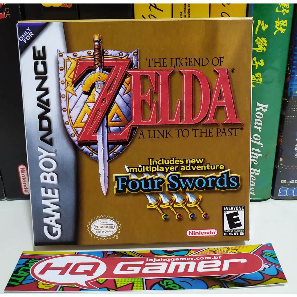 Box Jogo Legend of Zelda: Four Swords Adventures (Nintendo Game Boy Advance)