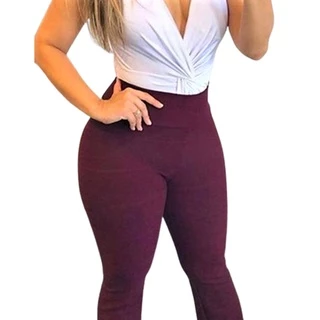 Calça leg plus size G1 G2 G3 feminina bandagem