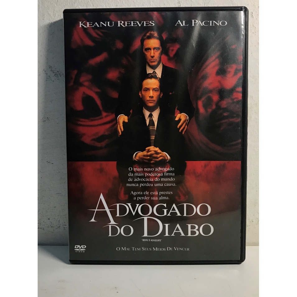 DVD: Advogado do diabo - Keanu Reeves/Al Pacino (Original) | Shopee Brasil