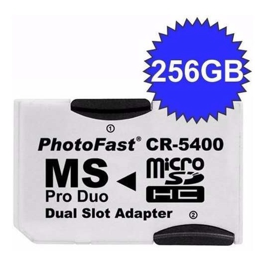 Adaptador Cr-5400 Micro Sd Photofast Memory Stick Ms Pro Duo | Shopee