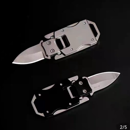 Mini Faca Push Dagger Sobrevivência Chaveiro