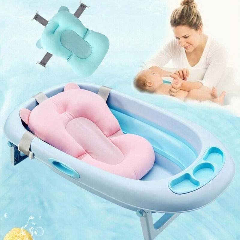 Almofada De Banho Para Bebe Flexivel Flutuante Com Trava De Segurança ...