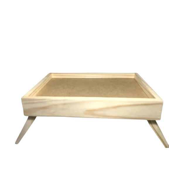 Badeja De Café Na Cama em Madeira Pinus E Mdf cru. | Shopee Brasil