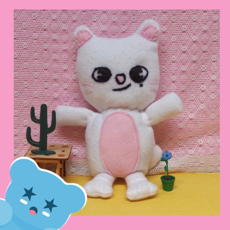 SKZ Stray Kids Hyunjin SKZOO Jiniret Plush Pelúcia Fanmade