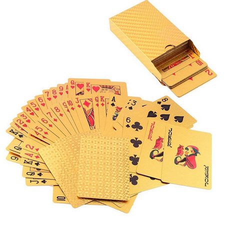Baralho Jogo Cartas Buraco Truco Sueca Poker Dourado Gold