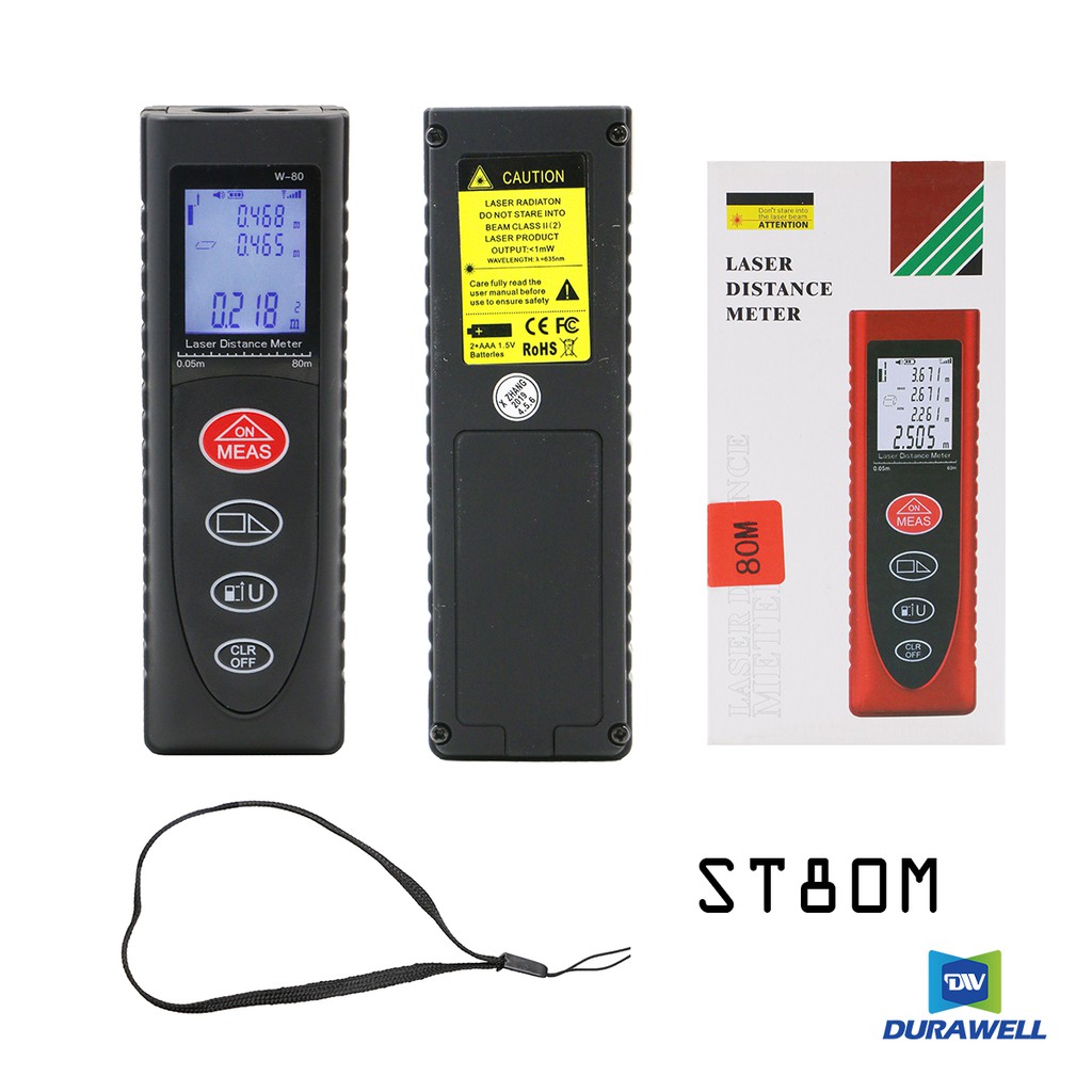 Trena Digital - Medidor De Distâncias A Laser Até 80m