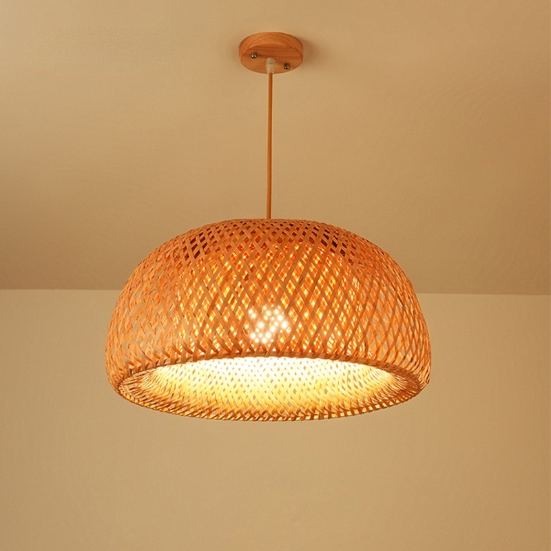Luminária De Pendurar Com Luzes De Bambu Estilo Chinês Para Jardim ...