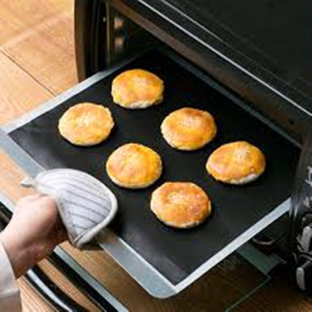 Folha Manta Tapete Teflon Antiaderente Assar Pães Biscoitos