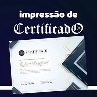 Impressão de Certificado A4
