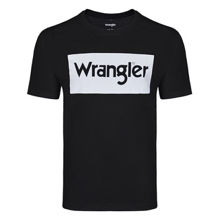Camiseta Masculina Country Wrangler Original Tradicional Preto e Branco 100% Algodão