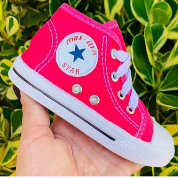 All star infantil cano best sale alto rosa