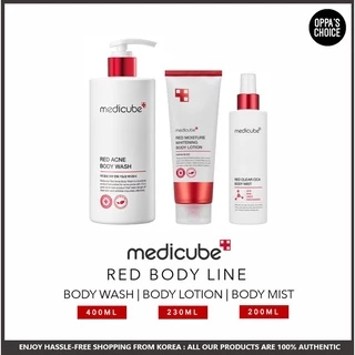 Feleta Novo , Linha BODY Vermelho MEDICUBE (WASH | Loção Corporal MIST)