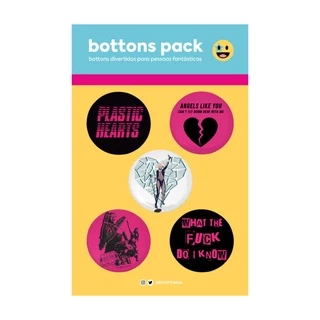 Bottons Pack Miley Cyrus - Plastic Hearts [Unissex] BEPOP Bepopzinha