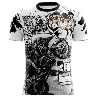 Kit 2 Camisas Camiseta Moto Favela Quebrada Grau Não É Crime