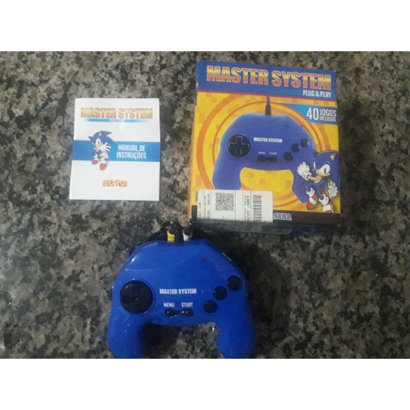 Master System Plug & Play com 40 jogos na Memória