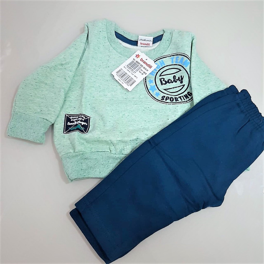 Conjunto moletom store infantil masculino brandili