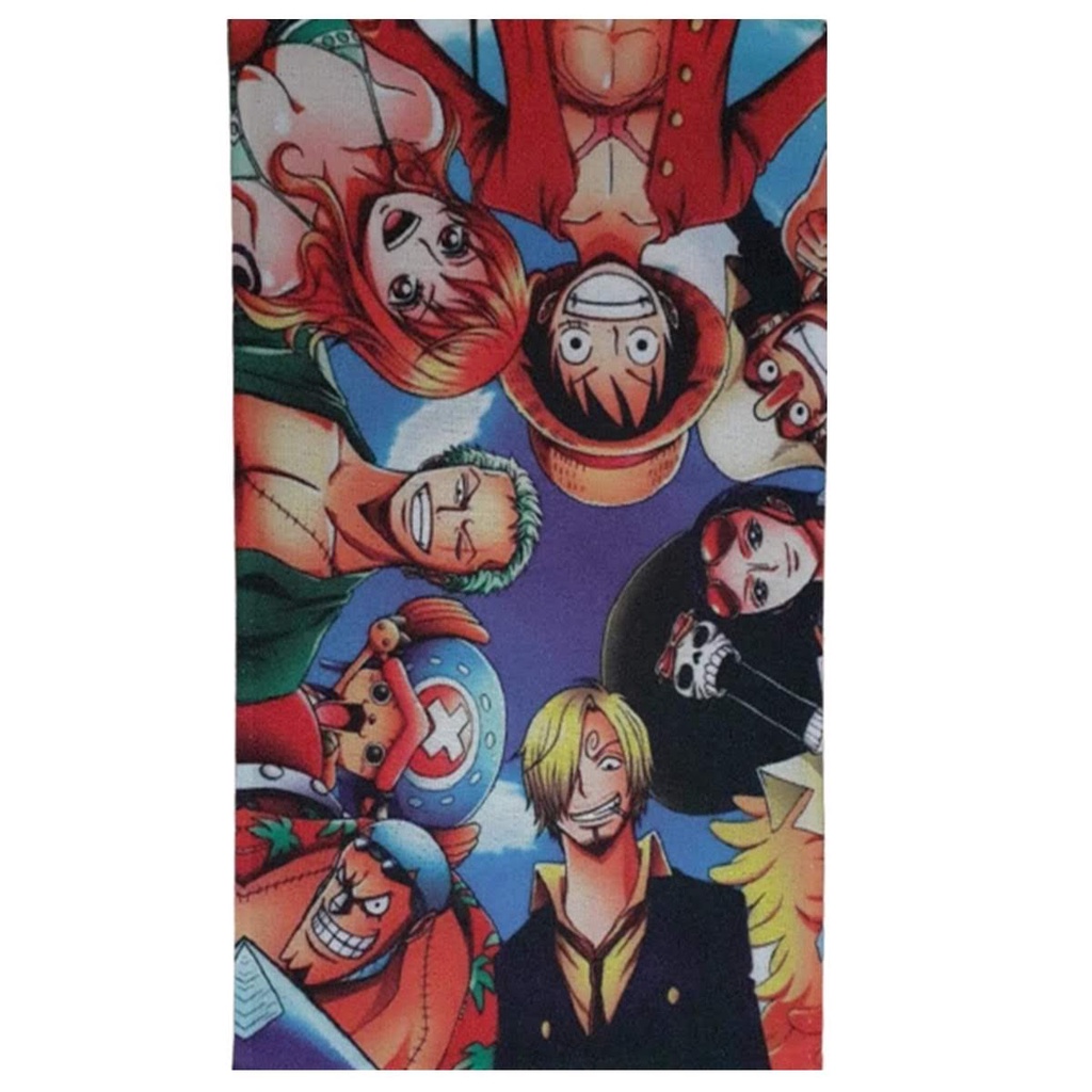 Toalha De Banho Desenho Anime One Piece Chapéus De Palha - Ótima