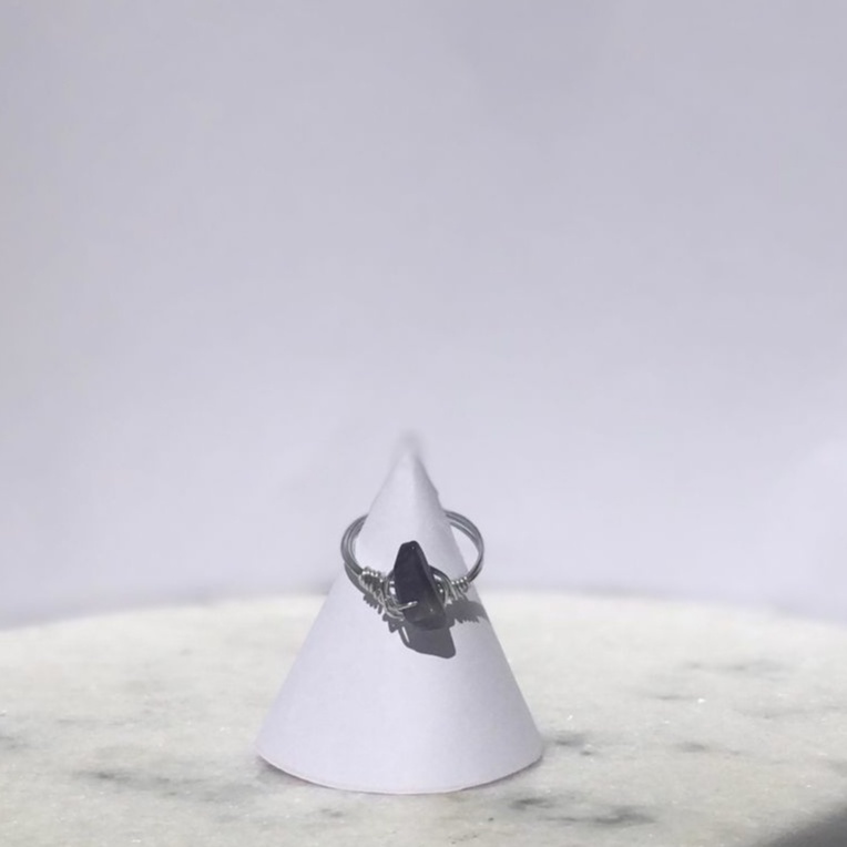 Anel Ceci: Pedra Natural| Hippie| Tiktok| Cristal| Crystal Ring| Boho| Witchy