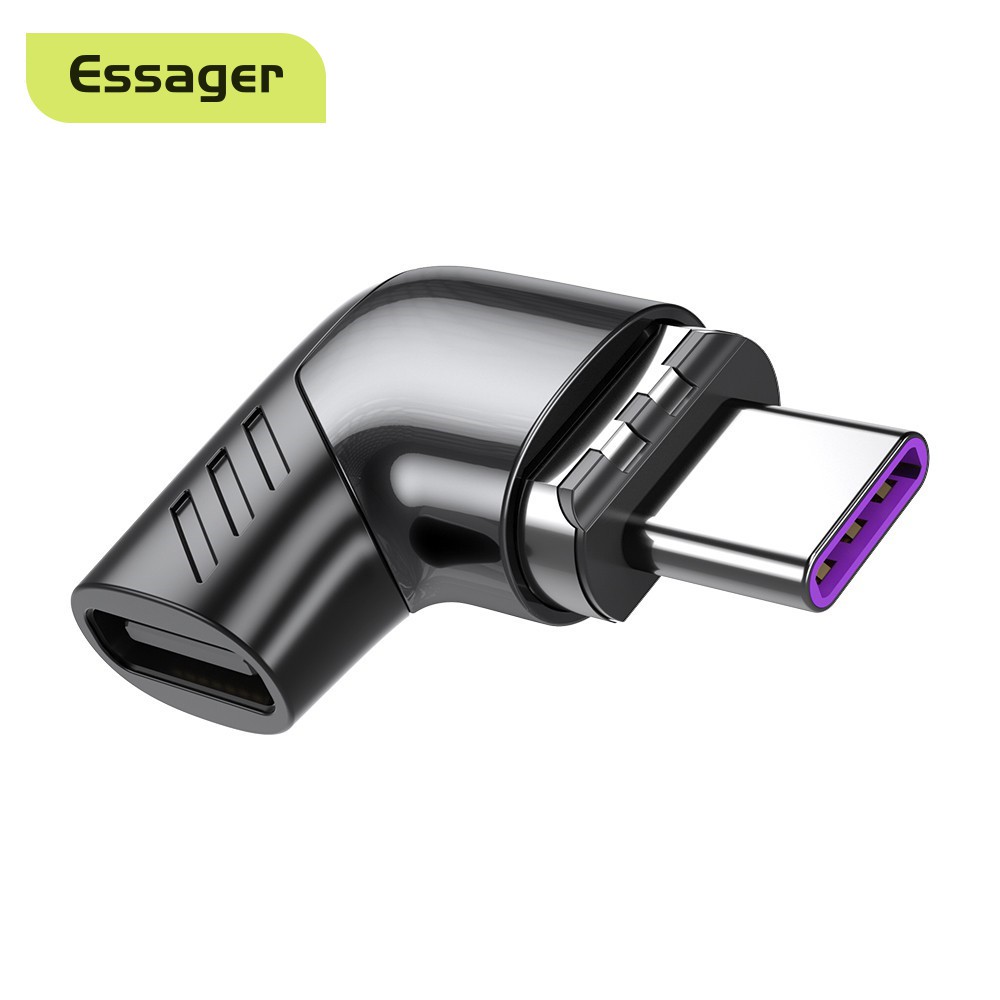 Adaptador USB Tipo C De 100W Macho Para Fêmea Mackbook Pro Huawei -