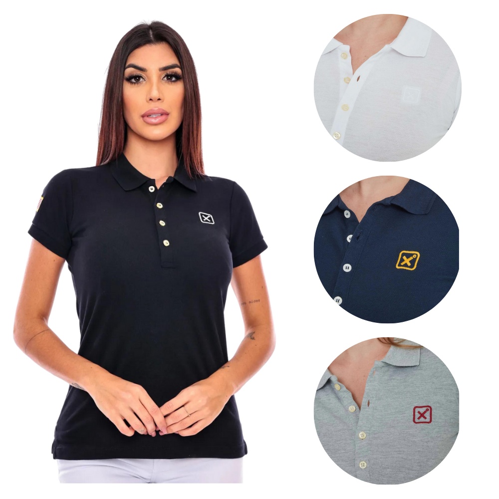 Camisa polo sale feminina original