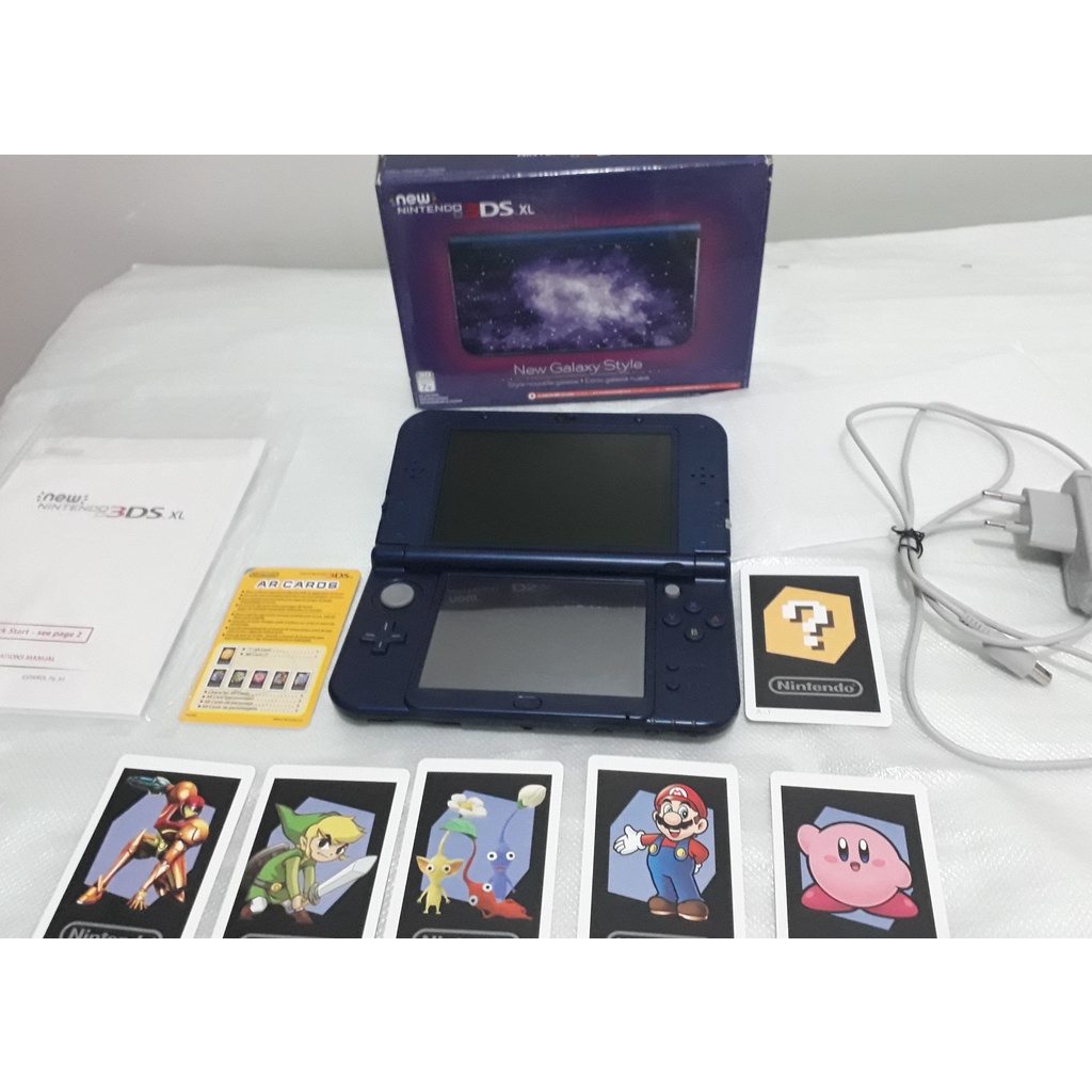 New Nintendo 3ds Xl Com Carregador Bivolt