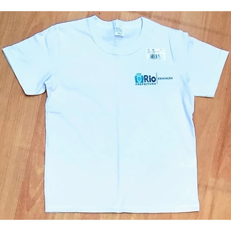 Camisa de Escola Pública Prefeitura do Rio de Janeiro Adulto e Infantil