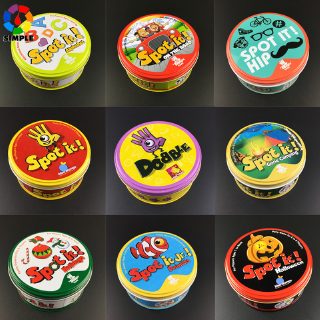 2022 De Alta Qualidade Jogo De Cartão Com Caixa De metal Desfrutar É Para Reunir Em Família Como Melhor Presente as Crianças dobble Tabuleiro