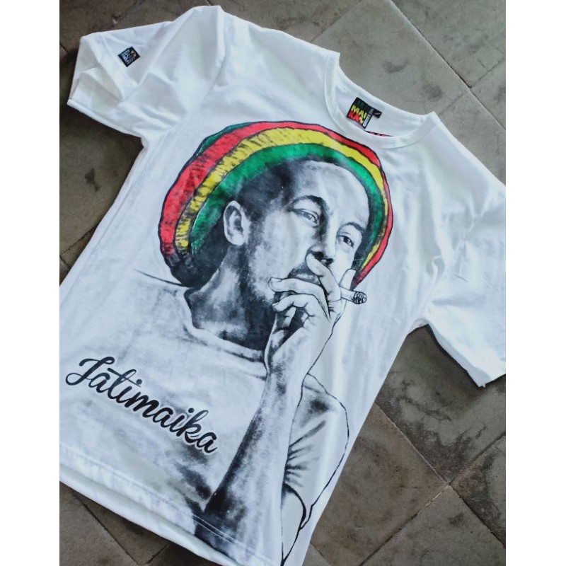 Camiseta Jatimaika bob marley rasta reggae | Shopee Brasil