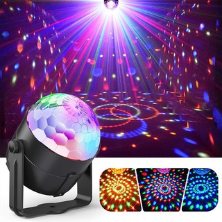 Globo de luz de discoteca rotativo para festas,