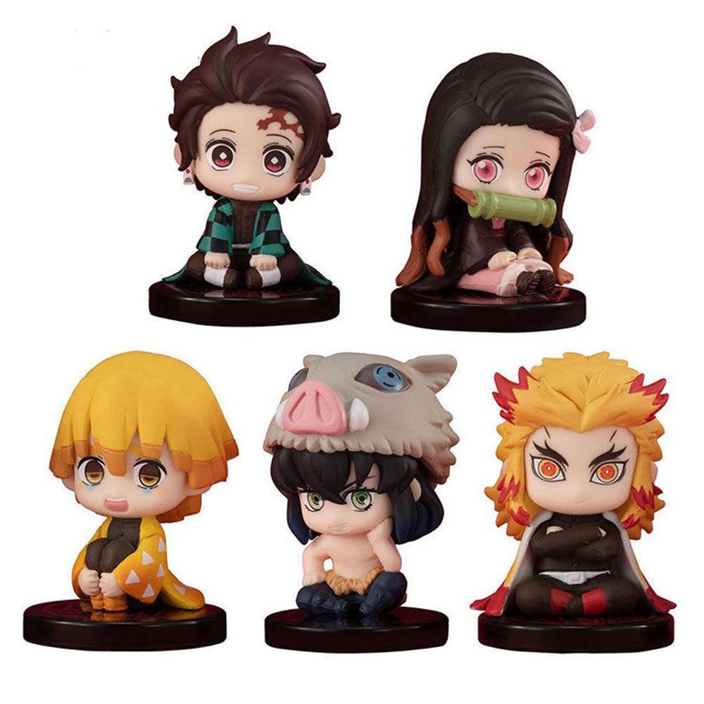 Action figure demon slayer Zenitsu Tanjito Nezuko Inosuke Rengoku