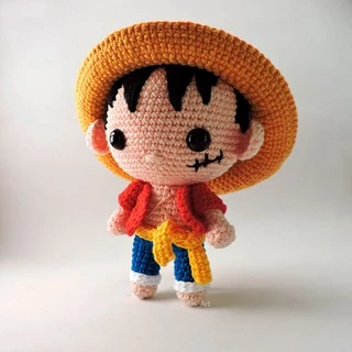 Monkey D. Luffy One Piece Crochê Amigurumi
