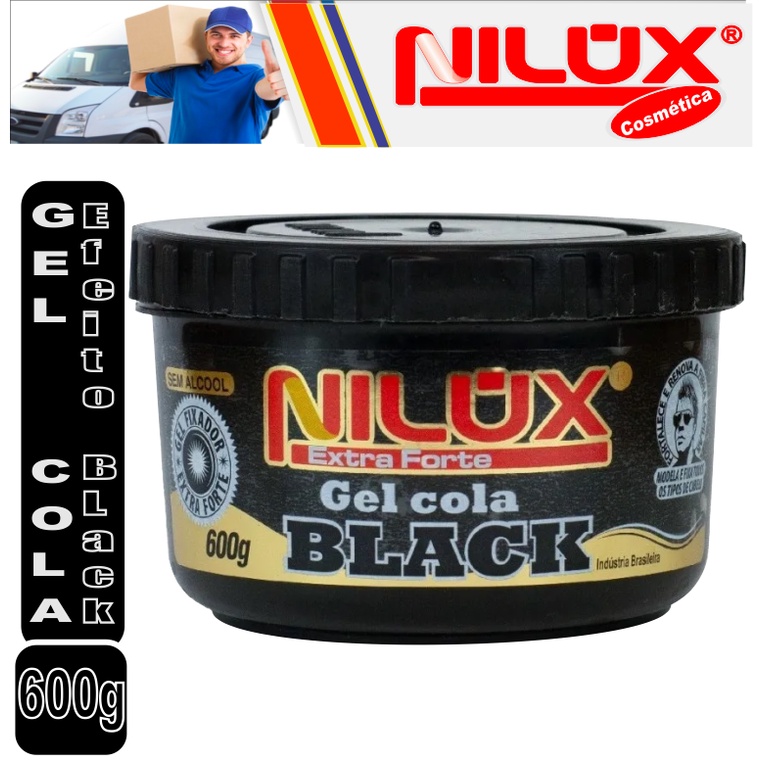 Gel Cola Efeito Black Nilux G Indicado Para Cabelos Brancos E Grisalhos Shopee Brasil