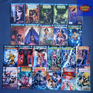 HQ Mulher-Maravilha - Volumes 1 ao 13 + 17 ao 24 + 26 (22 edições, Universo DC Renascimento, Panini Comics, Greg Rucka)