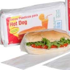Cachorro Quente / Hot Dog Saco Branco Com 100 Unidades