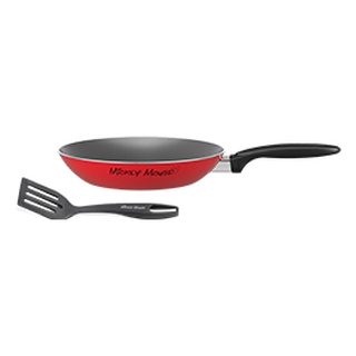 Frigideira Mickey Disney Brinox Antiaderente Com Espátula 24cm - Vermelha
