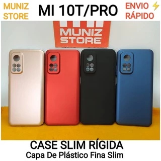 Capa Capinha Case Xiaomi Mi 10T 5G /Mi 10T Pro 5G Slim Rígida Com Proteção na Câmera - Case Fina de Plástico