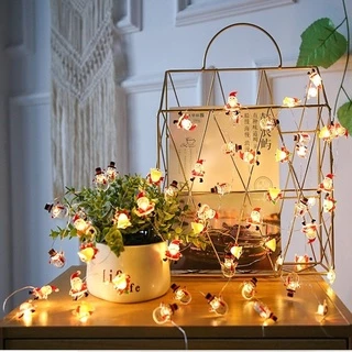 2m 20led Cordão De Luzes De Papai Noel / Floco De Neve Para Decoração De Árvore De Natal / Presente Infantil (Jane Eyre)