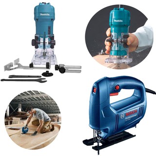Kit Tupia Laminação 3709 Makita+Serra Tico Tico GST 650 Bosch